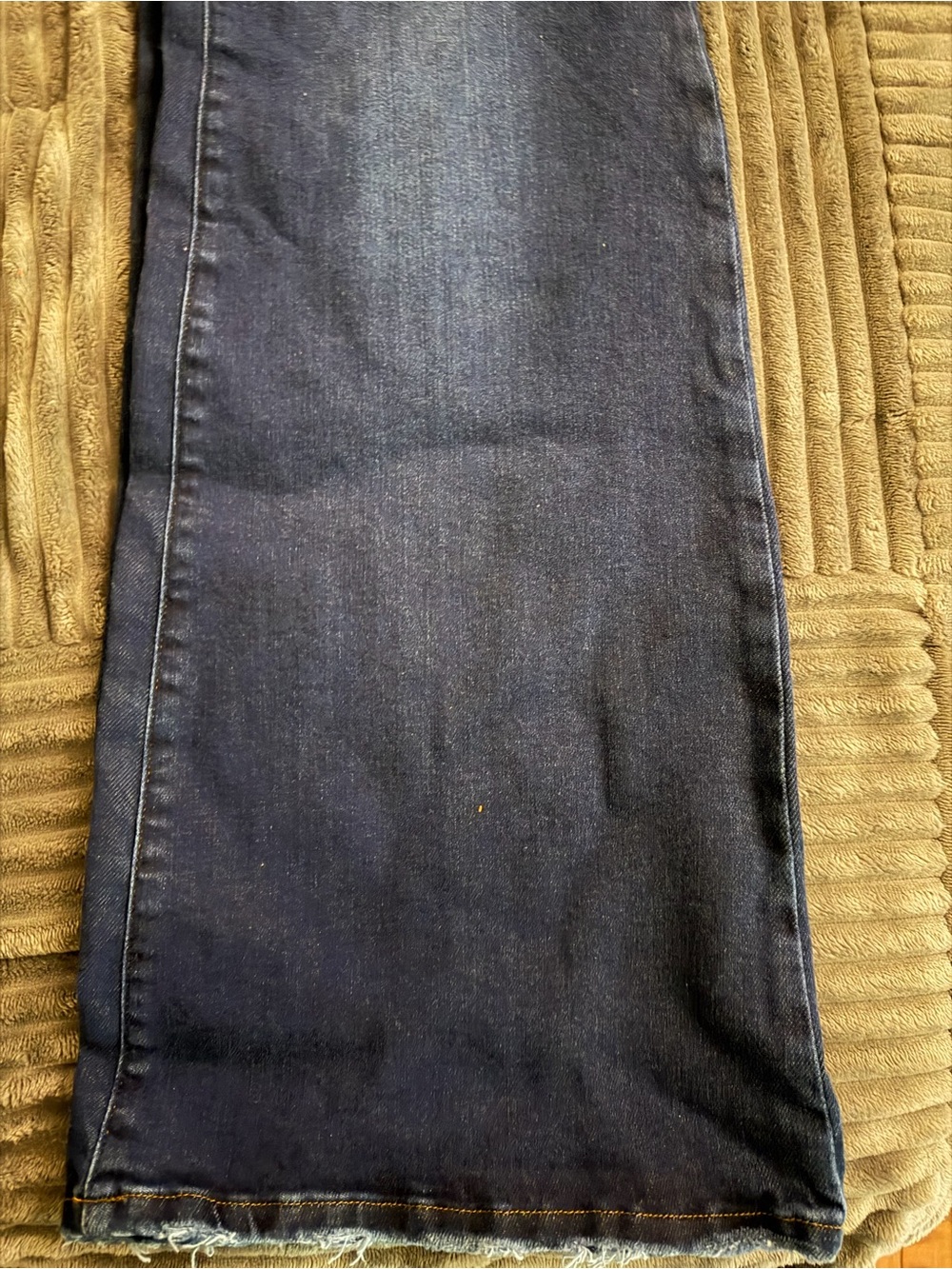 Good American Dark Blue High-Rise Wide-Leg Jeans - Picture 5 of 11